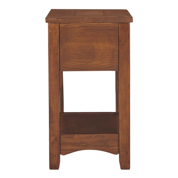 Signature Design by Ashley Breegin Brown Finish Wood Chairside End Table