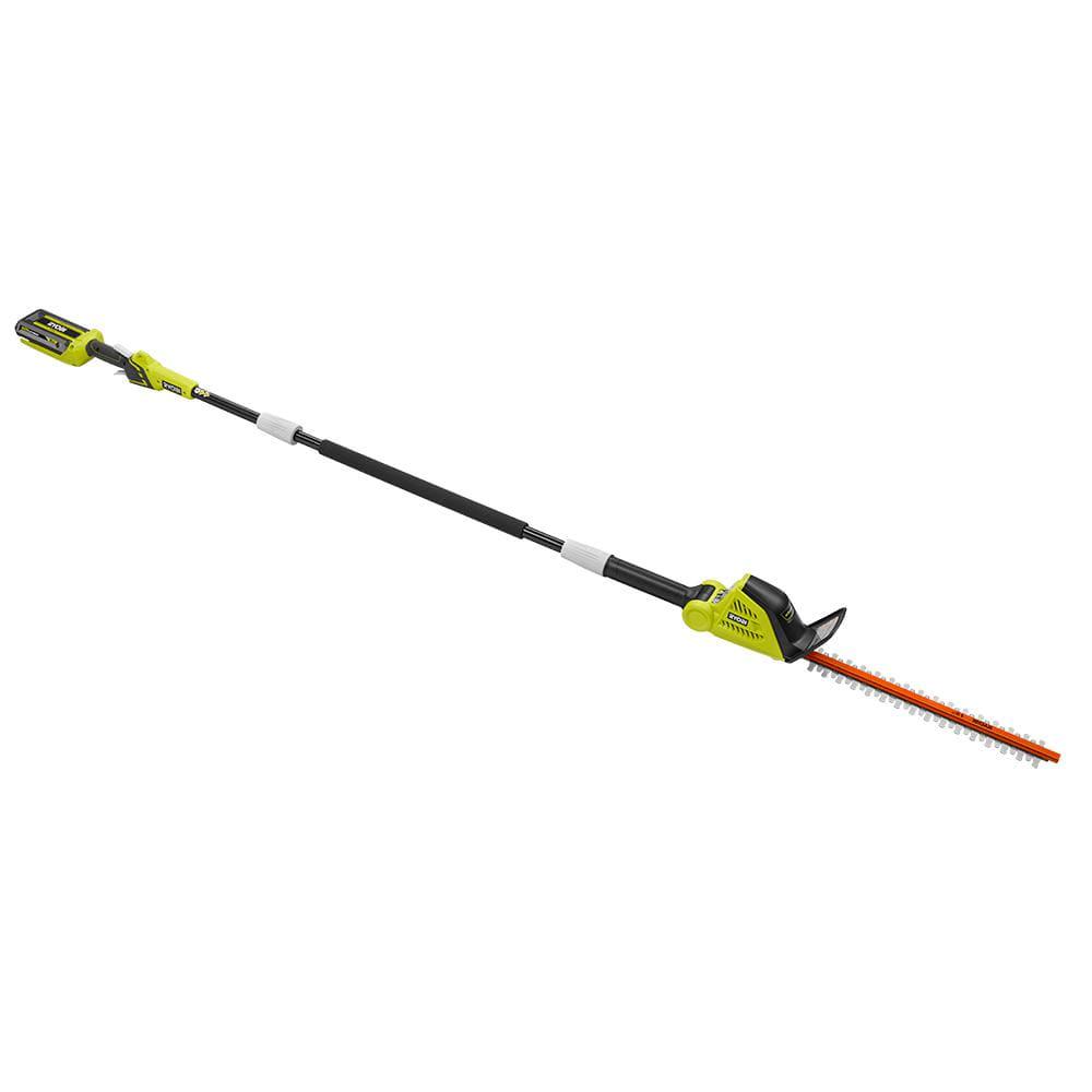 RYOBI 40V 18 in Cordless Battery Pole Hedge Trimmer with 20 Ah Battery and Charger