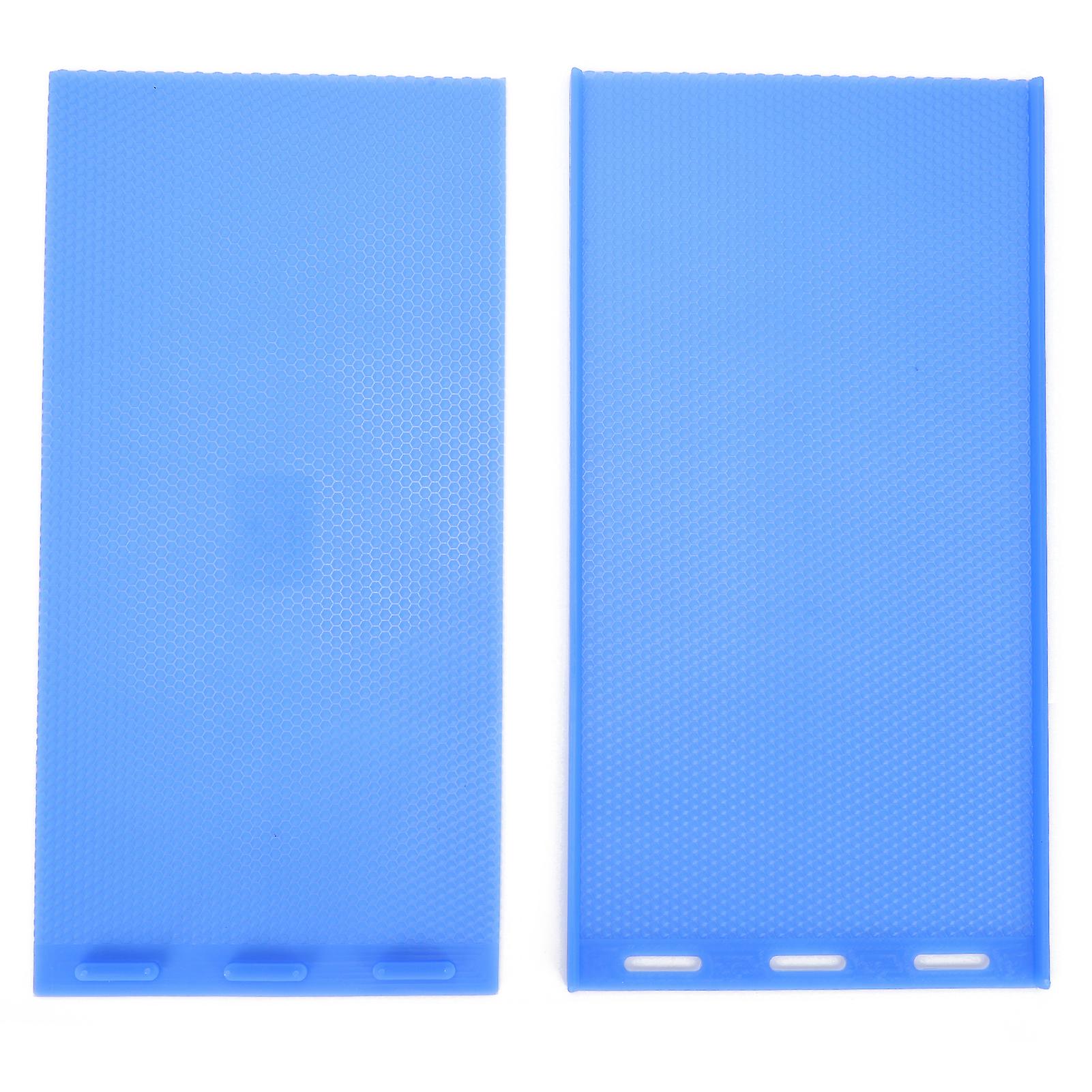 2pc Rubber Beeswax Sheet Mold Flexible Diy Beeswax Press Tool For Beekeeper Suppliesdark Blue