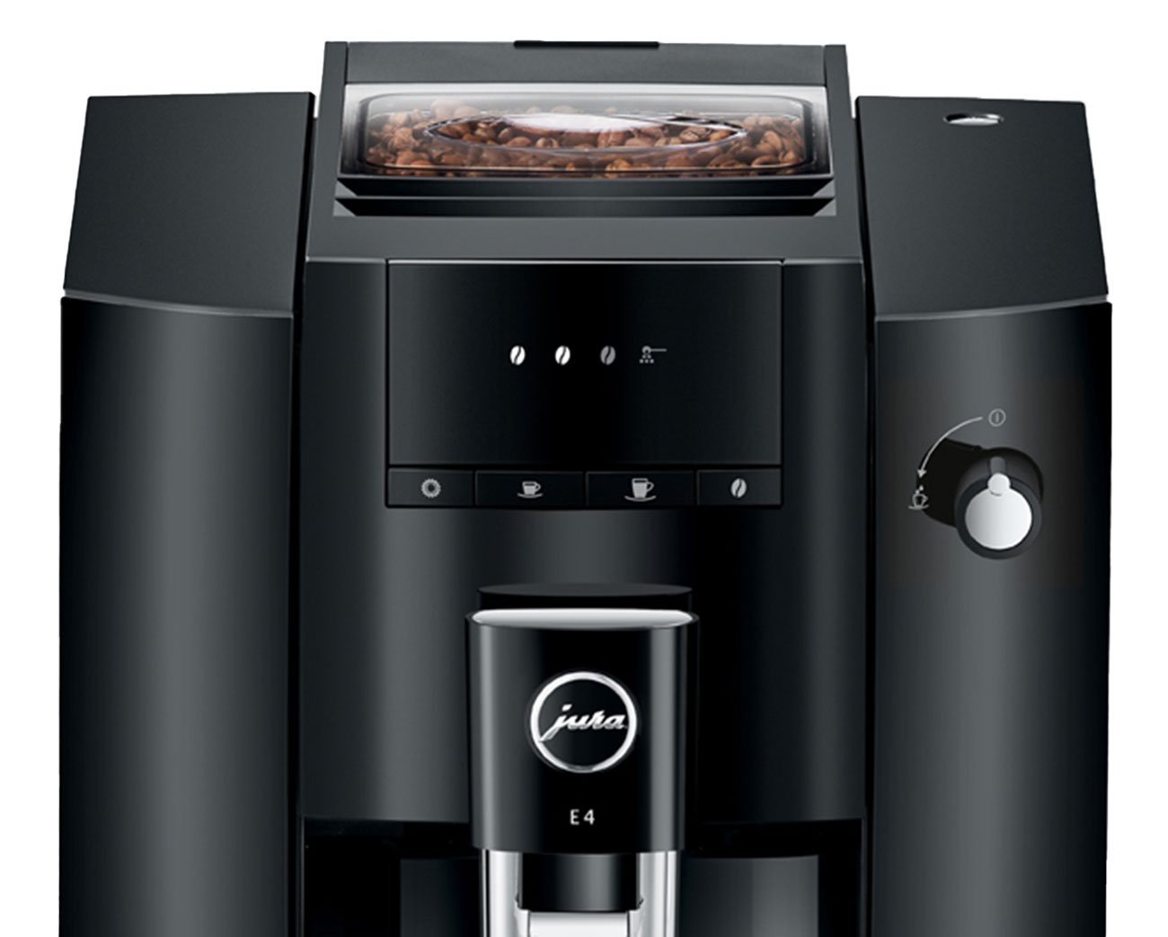 Jura E4 Piano Black Automatic Coffee and Espresso Machine