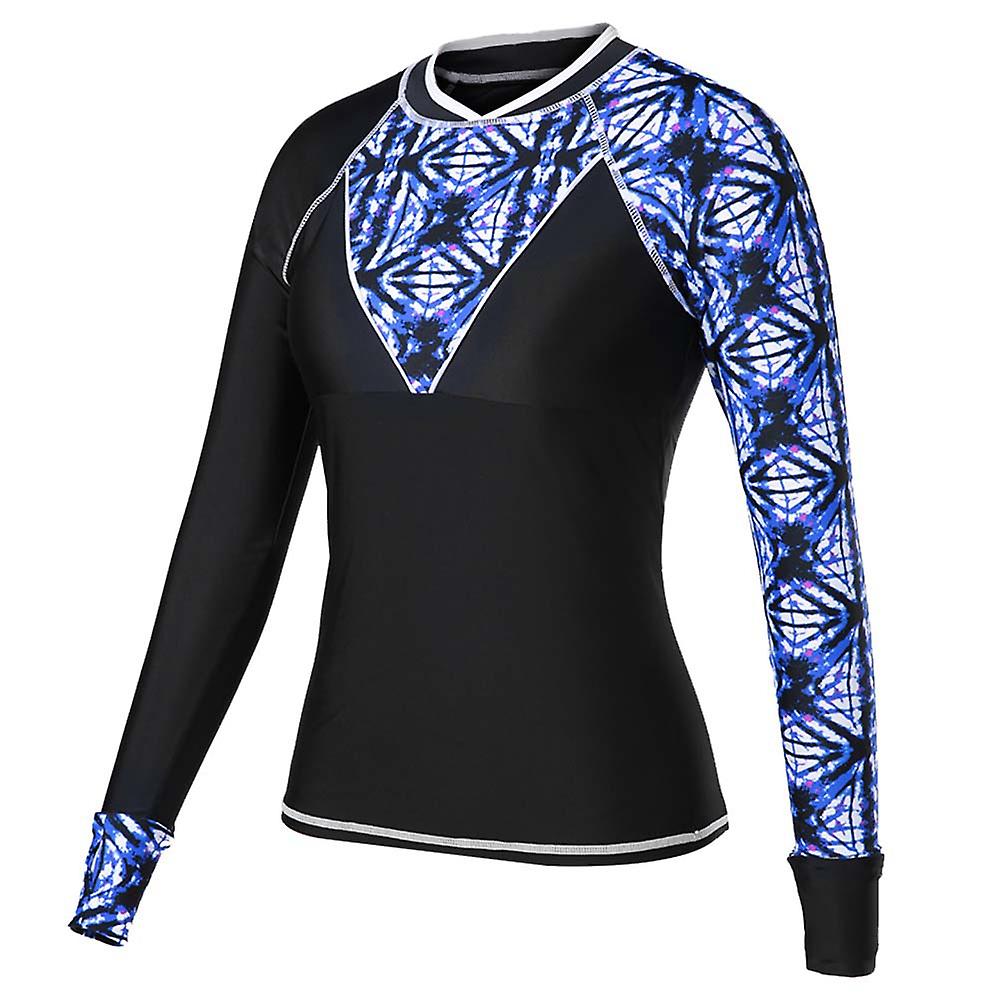 Long Sleeve Print Surfing Swimwear， Diving Swimming Suit For Women Xxl