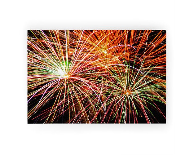 Shannon Clark Fireworks Welcome Mat Society6