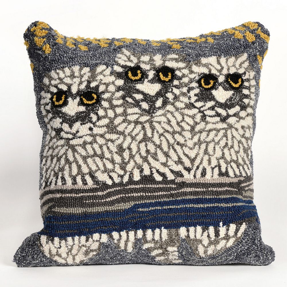 Liora Manne Owls Night Throw Pillow