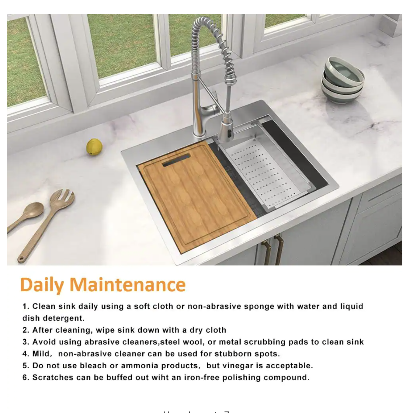 Glacier Bay Zero Radius Drop-in 18G Stainless Steel 33 in. 2-Hole 50/50 Double Bowl Workstation Kitchen Sink with Spring Neck Faucet