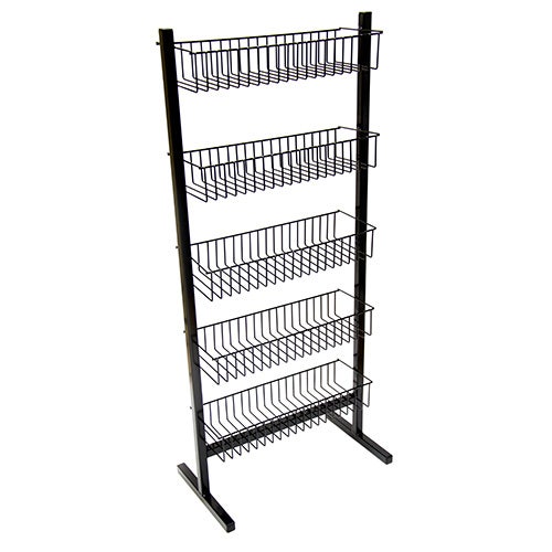 Wirecraft 2498 Chip Stand - Free Standing， 5 Tier， Black