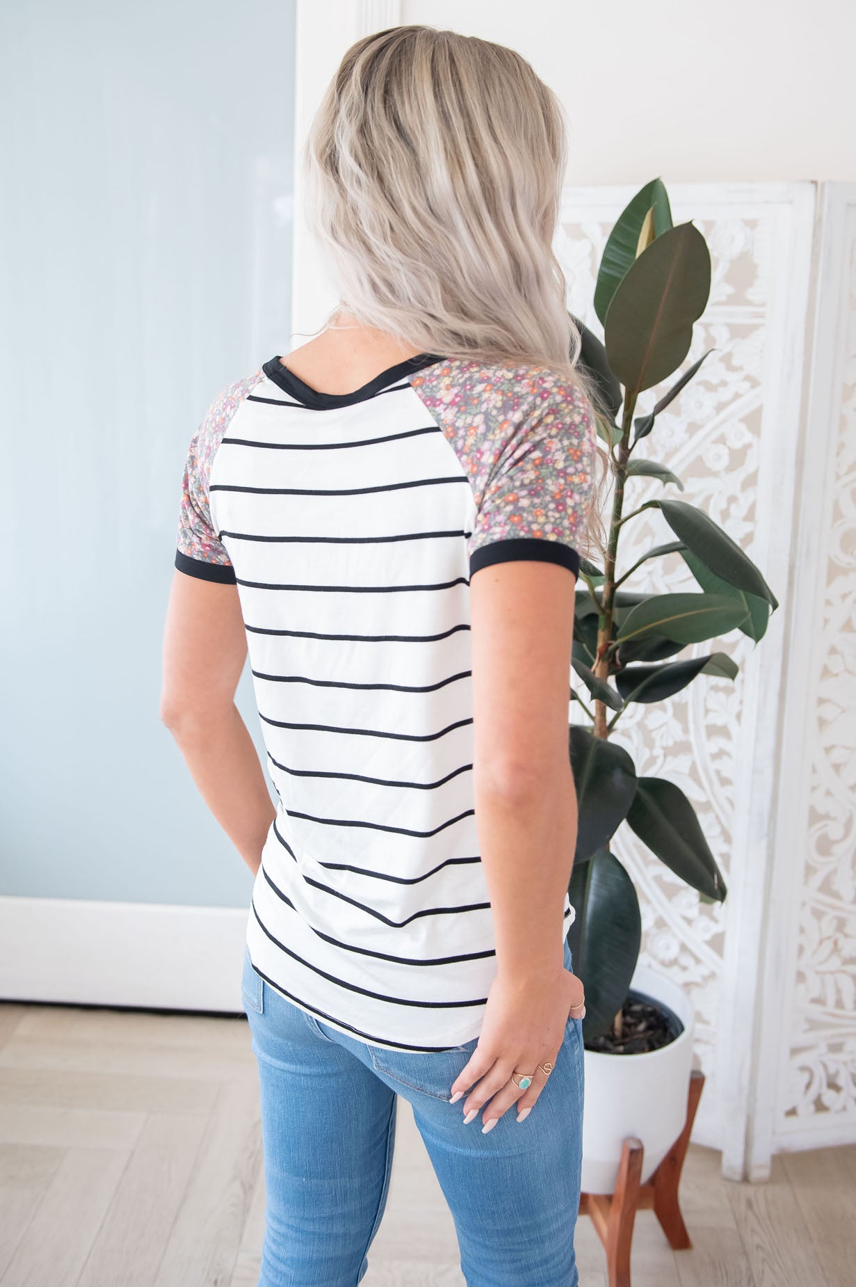 Queen of Stripes Modest Tee