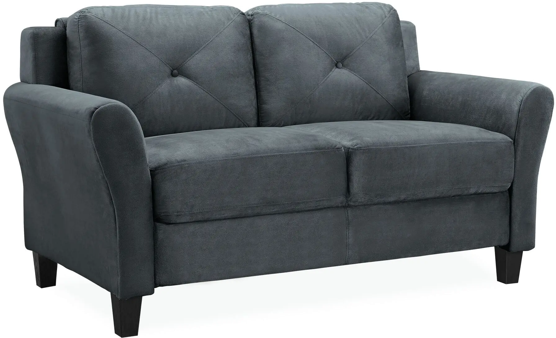 Harvard Dark Gray Loveseat