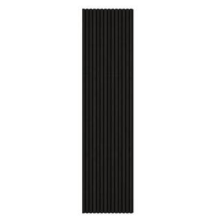 Ejoy 94 in. x 23.6 in x 0.8 in. Acoustic Vinyl Wall Cladding Siding Board in Black Color (Set of 1-Piece) VinylCladding_ACP_022_94x24