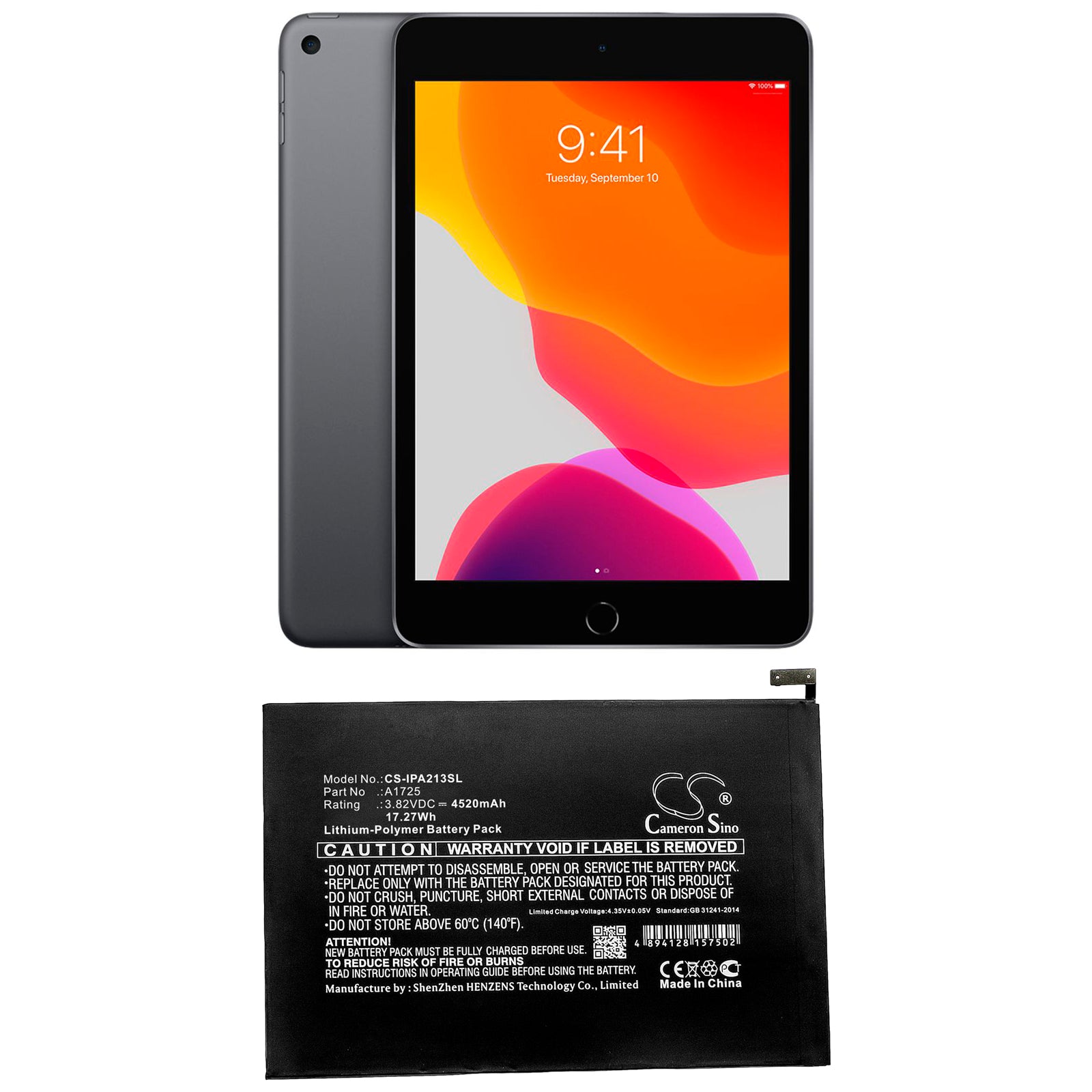 Apple A2124 A2126 A2133 iPad mini 5 MUQX2LL A Replacement Battery BatteryClerkcom Tablet