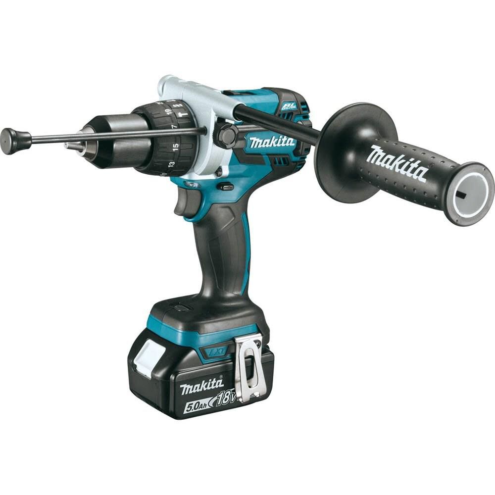 Makita 18V LXT Lithium-Ion Brushless Cordless 1/2 in. Hammer Driver-Drill Kit XPH07TB from Makita