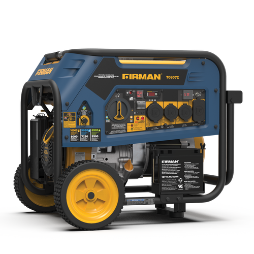 Firman T08072  8000W 120/240V Electric Start Tri-Fuel Portable Generator