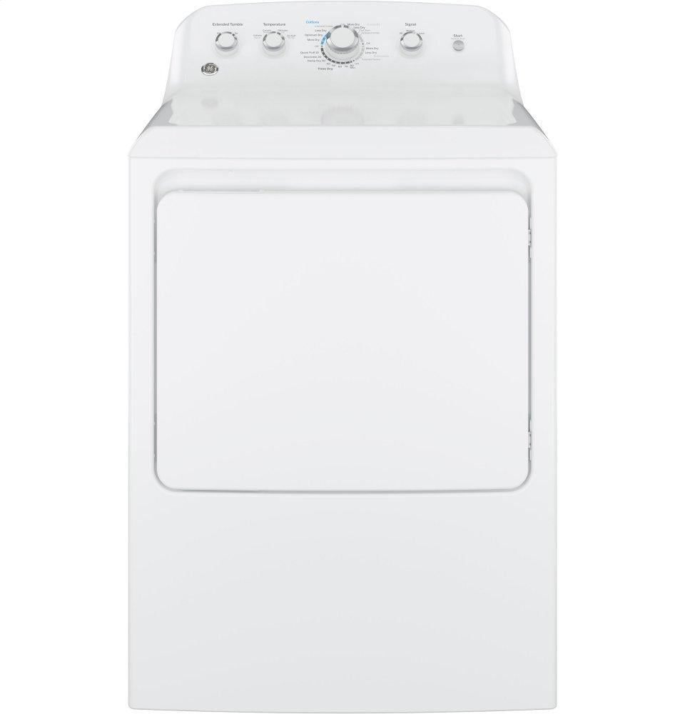 Ge Appliances GTX42EASJWW Ge® 6.2 Cu. Ft. Capacity Aluminized Alloy Drum Electric Dryer