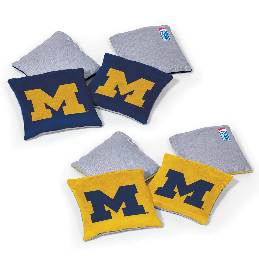 Wild Sports Michigan Wolverines 16 oz. Dual-Sided Bean Bags (8-Pack) 1-16188-SS680D