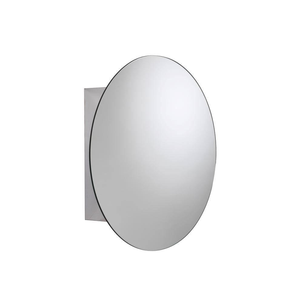 Croydex Severn 21-12 in. W x 21-12 in. H x 4-310 in. D Frameless Stainless Steel Surface-Mount Bathroom Medicine Cabinet WC836005YW