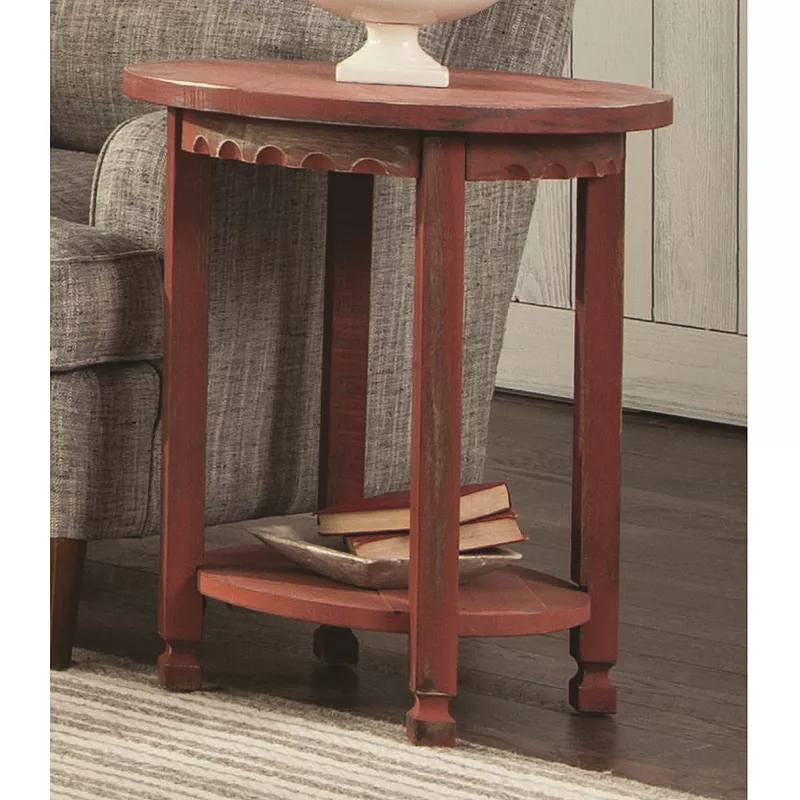 Alaterre Furniture Country Cottage Round End Table