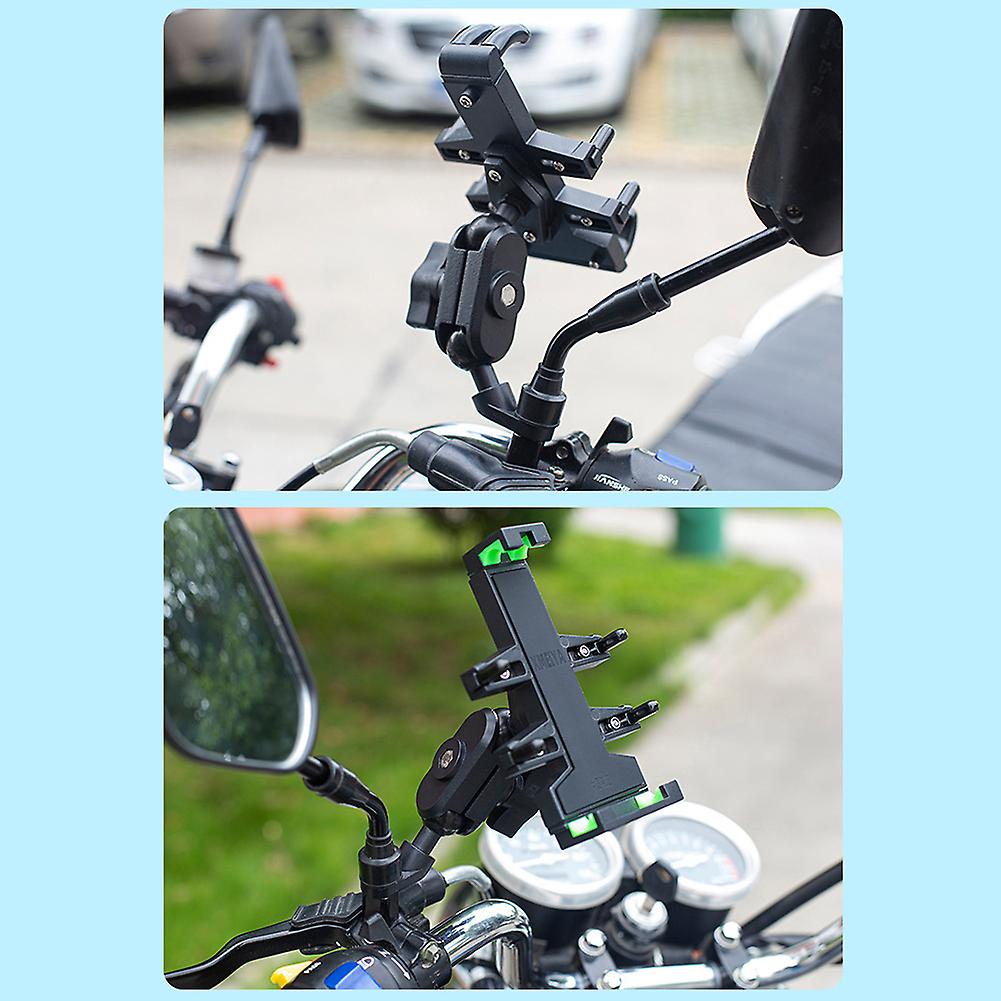 Phone Holder Fixing Ball Head Phone Mount Holder Cell Phone Stand For Motorbike Accessories Black