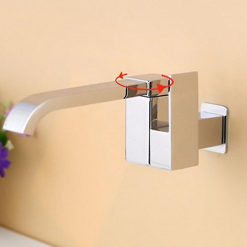 Bathroom Basin Faucet Wall Mounted Cold Water Faucet Bathtub Waterfall Spout Vessel Sink Faucet Mop