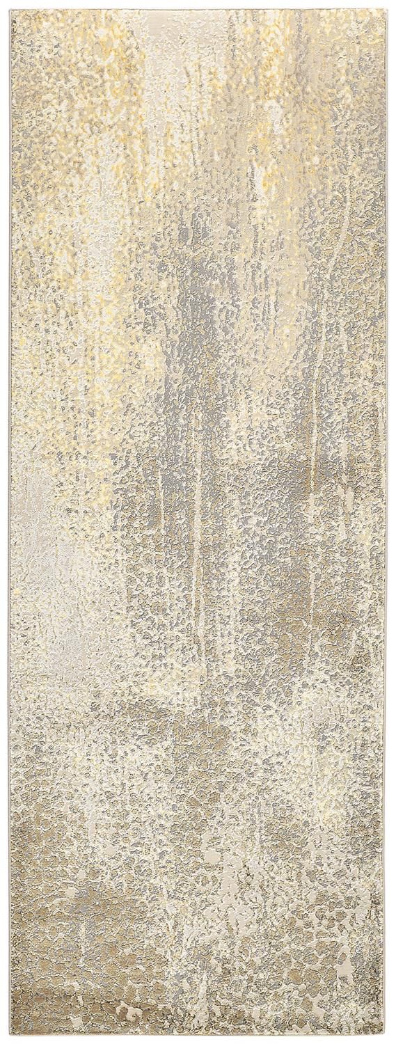 Tripoli Ivory and Gold Rug by BD Fine