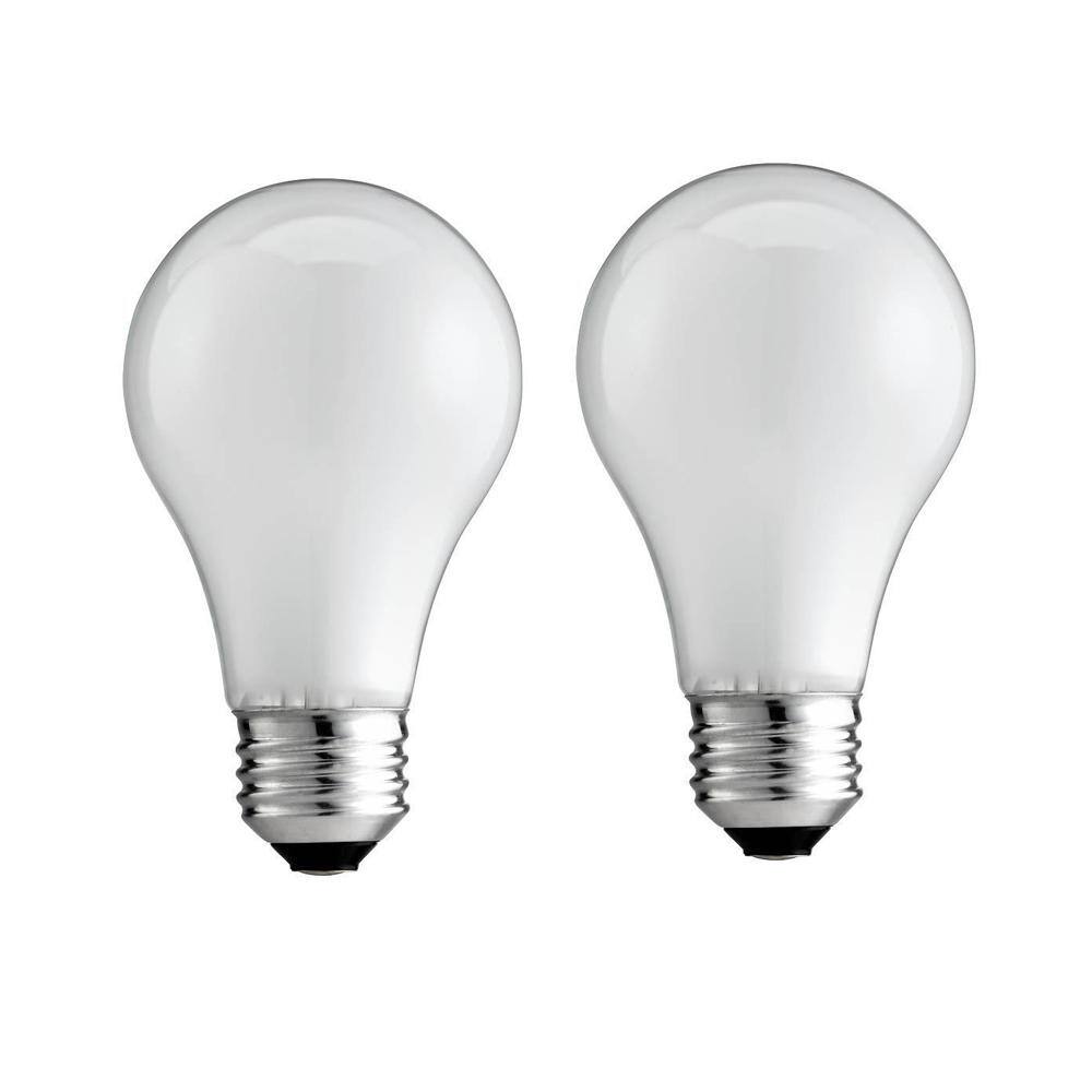 Philips 25-Watt A19 Dimmable DuraMax Long-Life Incandescent Light Bulb Soft White (2450K) (2-Pack) 168682