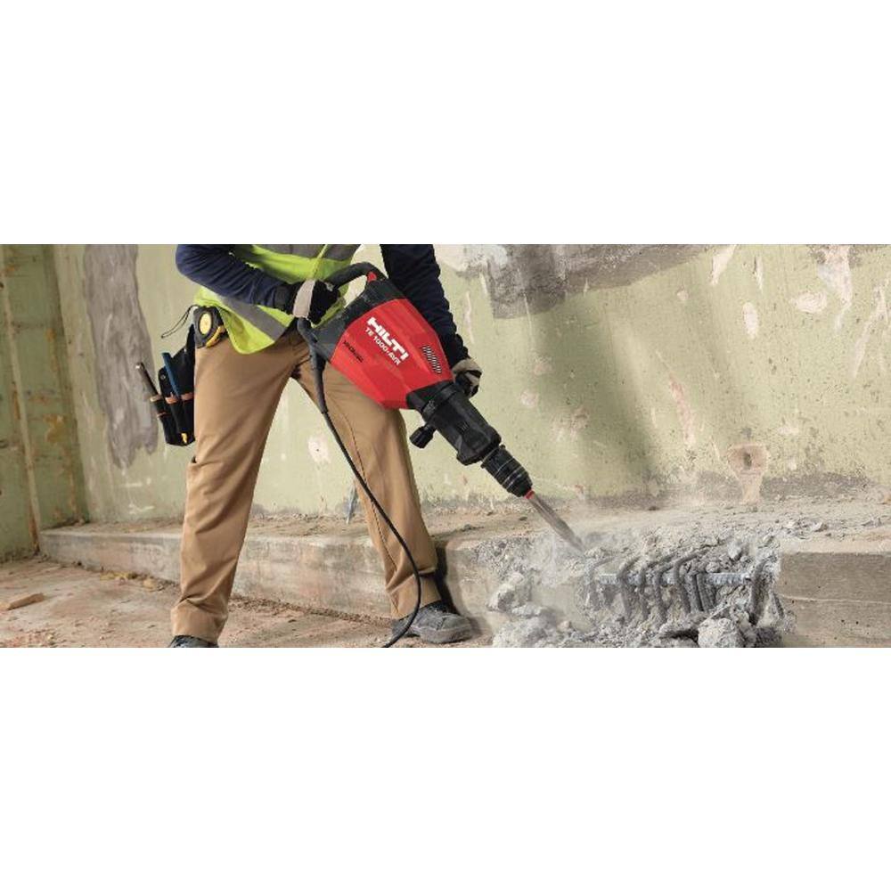 Hilti TE 1000-AVR 120-Volt Demolition Hammer with Makinex Trolley Tile Smasher Cord and Side Handle 3538732