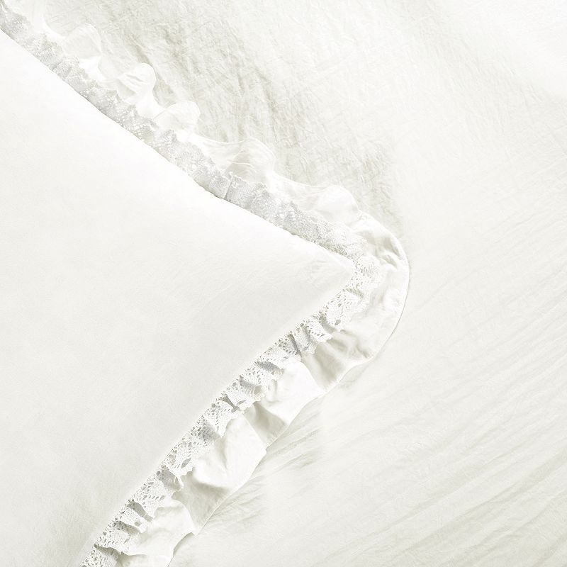 Lush Decor Ella Ruffle Lace Comforter Set