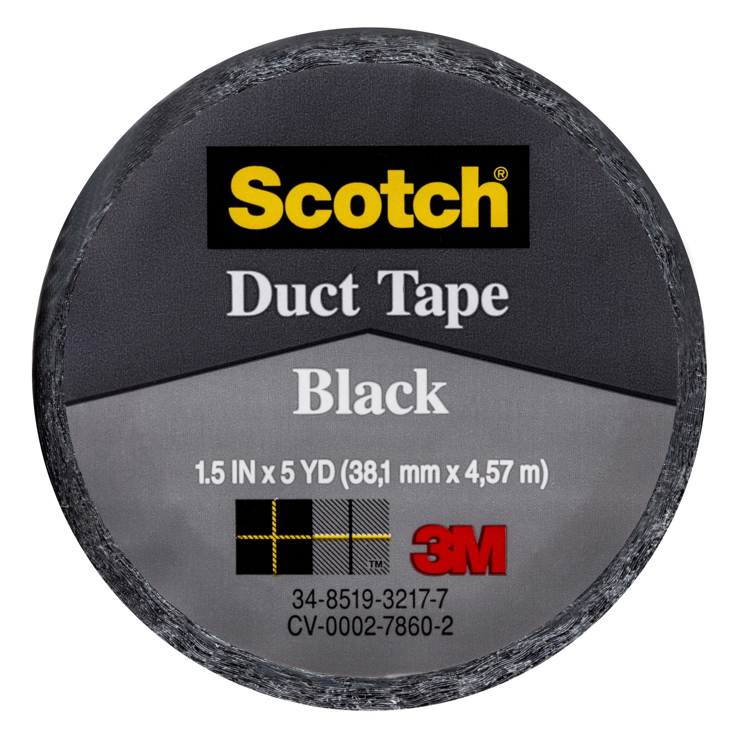 Scotch 1.5 in. W X 5 yd L Black Duct Tape