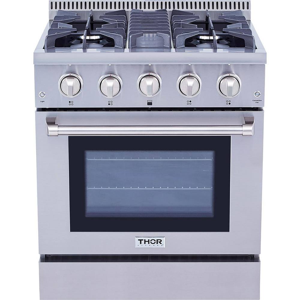 Thor Kitchen 30 in. 4.2 cu. ft. Gas Range in Stainless Steel HRG3080U