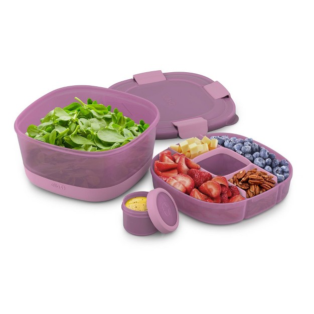 Ello Plastic Salad Food Storage Container Set