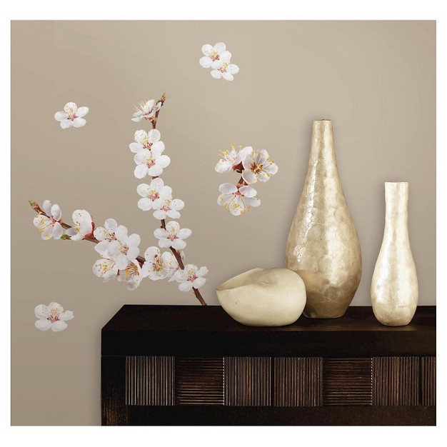 Dogwood Branch Peel And Stick Wall Decal White Roommates