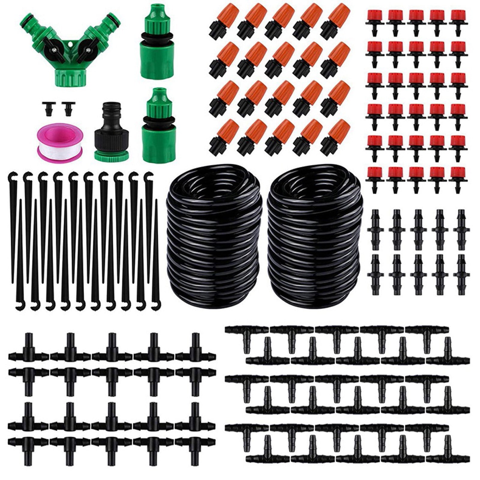 WOXINDA Irrigation System Kit Kit Garden Timer Tubing Hose Watering Kits