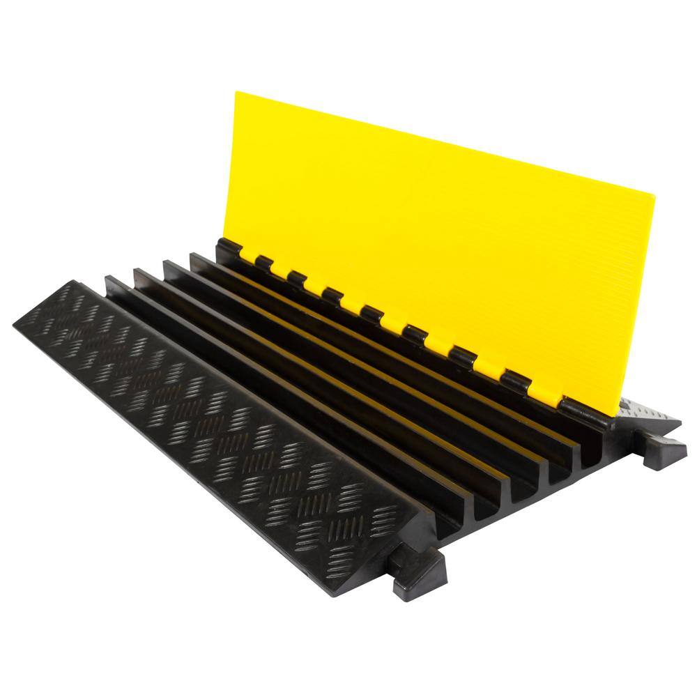 Guardian 3 ft. L 5-Channel 1.5 in. Industrial Rubber Cable Ramp DH-CP-2