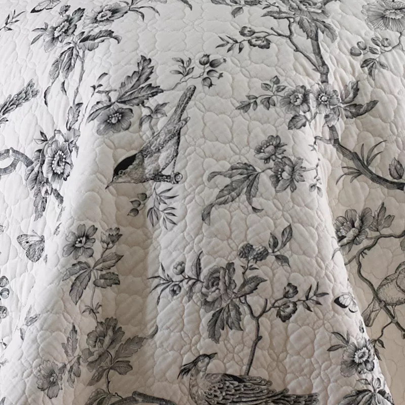 Levtex Home Black Toile Quilt Set