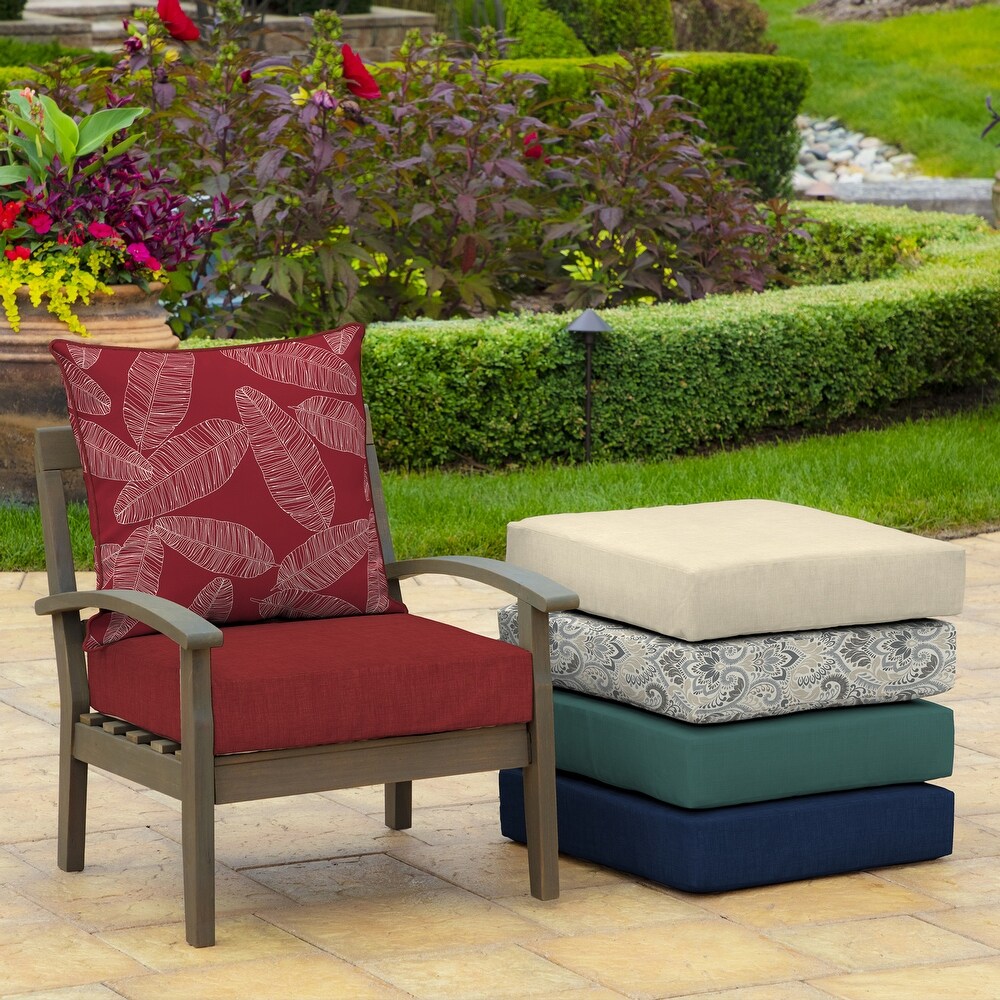 Arden Selections Outdoor Deep Seating Cushion Set 24 x 24   46.5\