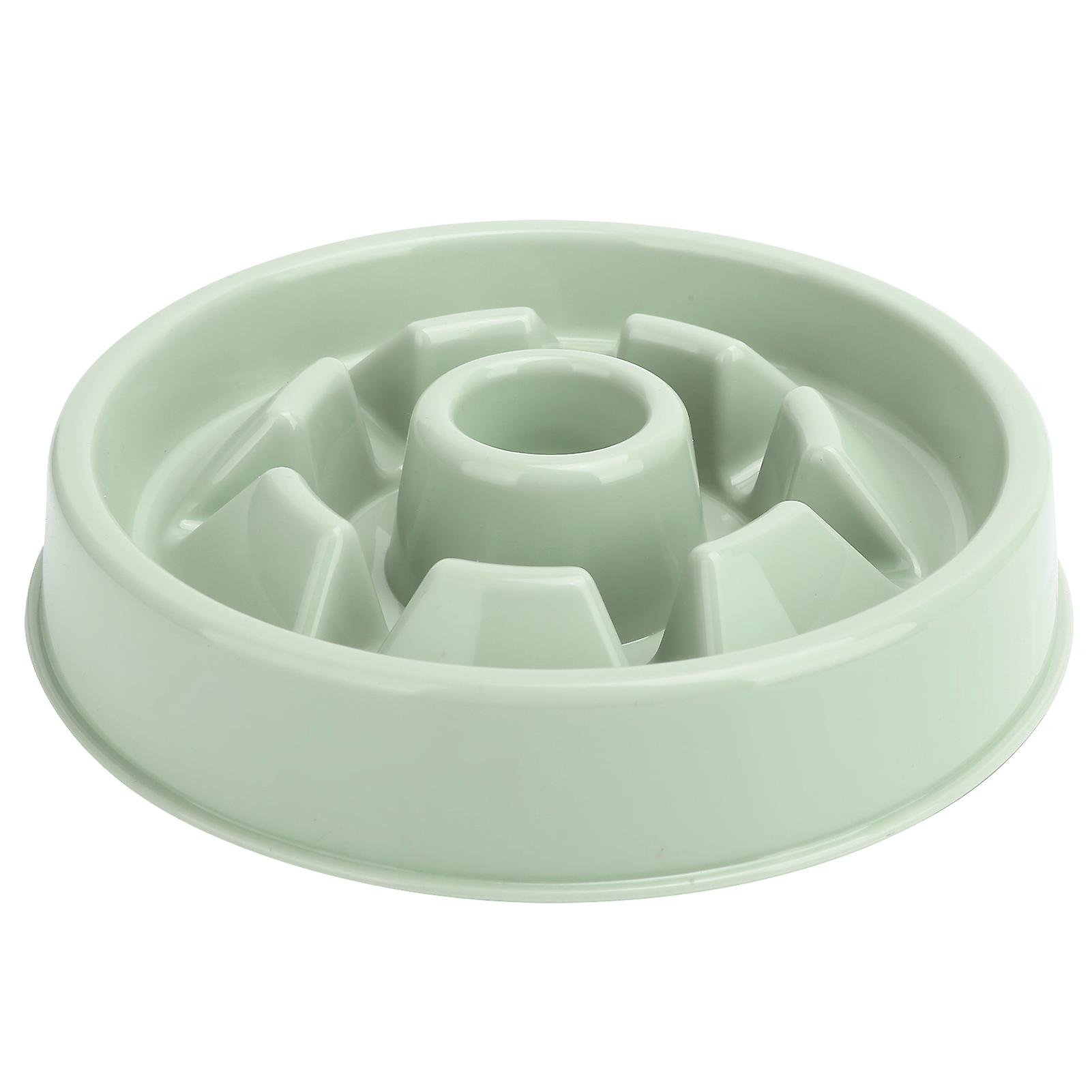 Pet Slow Eating Bowl Dog Cat Anti Gulping Feeder Puppy Learns To Eat Bowl Slow Feederlearn To Eat To Prevent Choking: Green Stamen 21.5cm / 8.5in