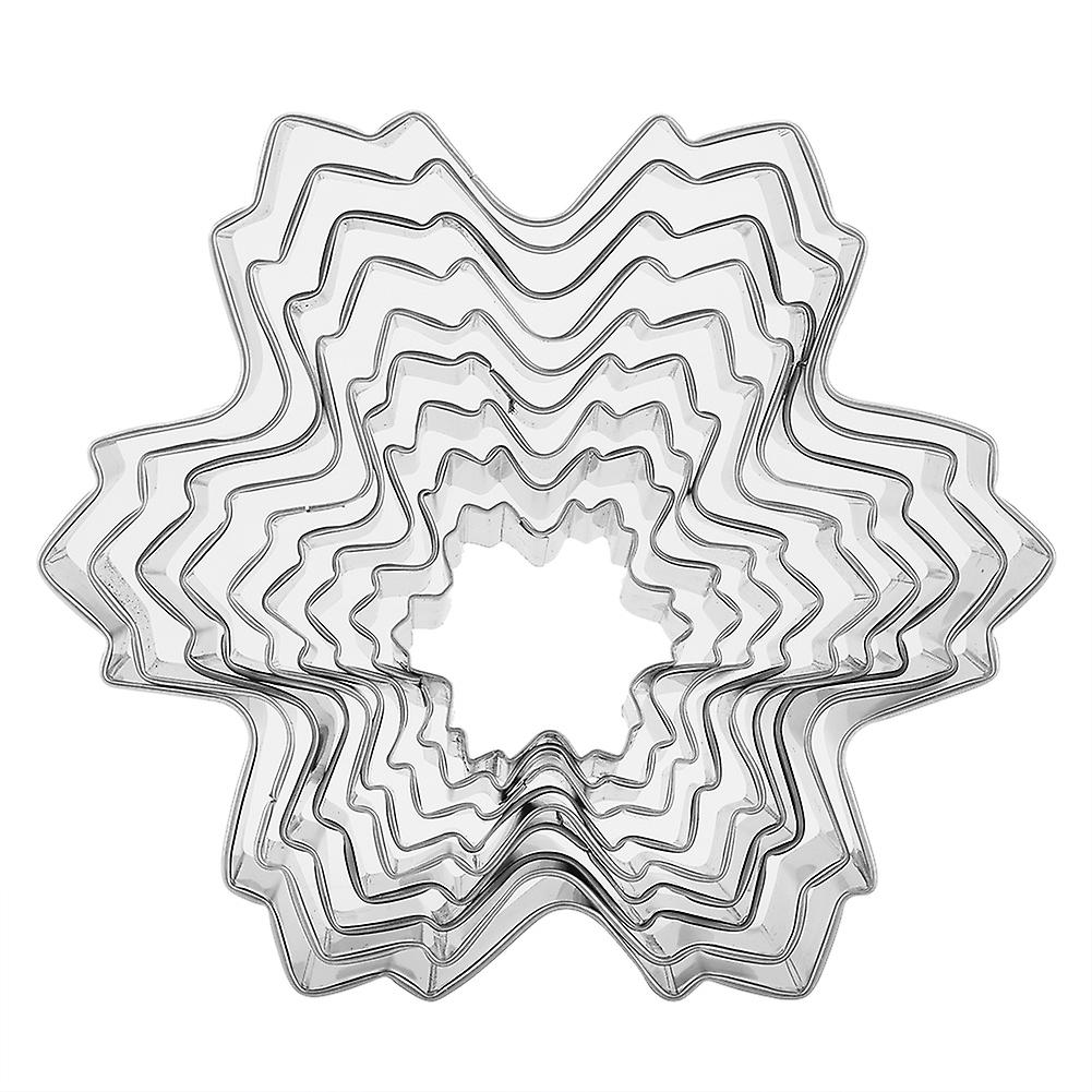 Snowflake Shaped Stainless Steel Mold Cookie Cutter Great For Christmas And Winter Holiday