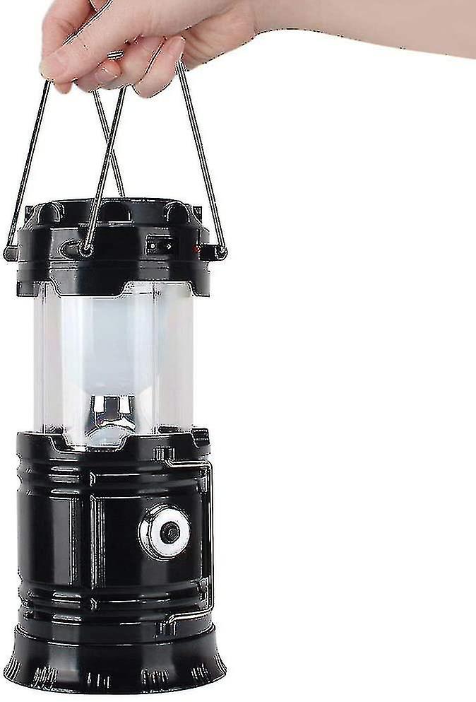 Outdoor Solar Led Camping Lantern And Usb Flashlight， Suitable For Emergencies， Storms