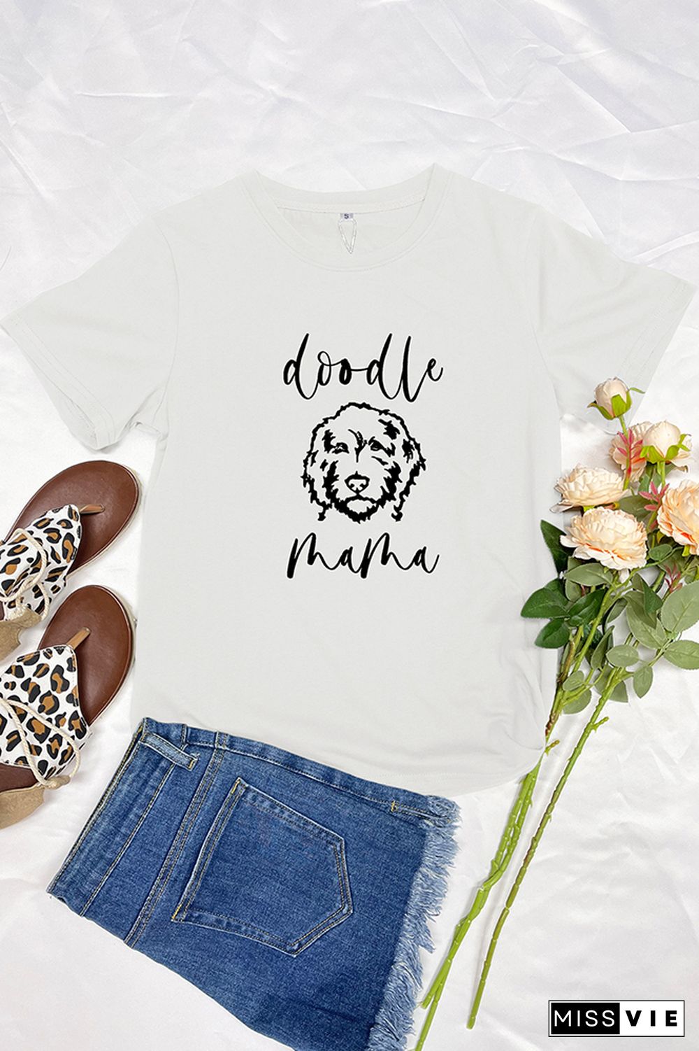 Doodle Mama Short Sleeve Graphic Tee Wholesale