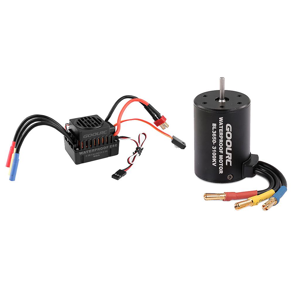 Goolrc Bl3650 3100kv Motor，1pcs 60a Waterproof Esc，4 Pcs M3screw，2 Pcscable Tie