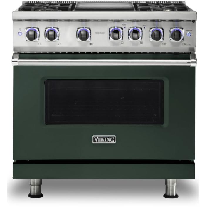 Viking 36-inch Freestanding Gas Range with Elevation Burners VGR7362-4GBFLP