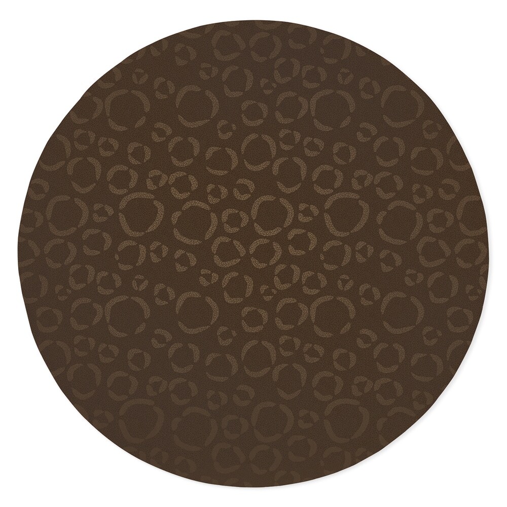 CHEETAH DOTS BROWN Kitchen Mat By Kavka Designs