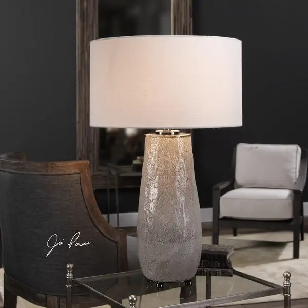 Uttermost Balkana Aged Grey 1-light Table Lamp