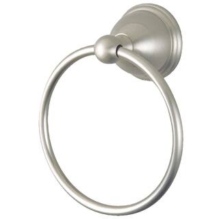 Kingston Brass Restoration Wall Mount Towel Ring in Brushed Nickel HBA3964SN