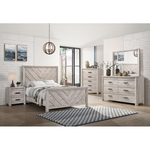 Picket House Furnishings Keely King Panel 3PC Bedroom Set in White - - 32305224