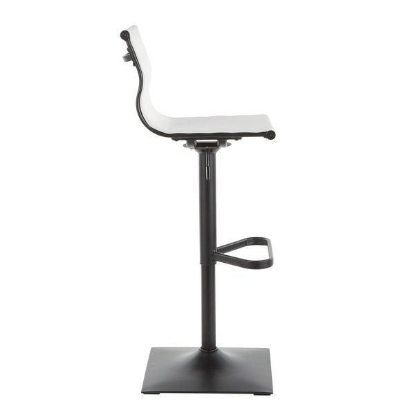 Porch and Den Bixby Adjustable Bar Stool in Black Metal