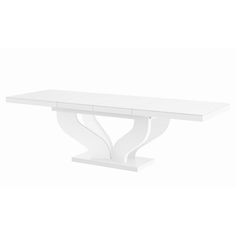 Strick   Bolton Britell Black/ White Extendable Dining Table