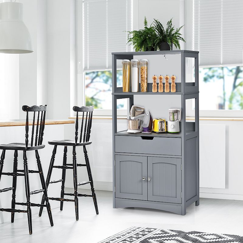 Bathroom Storage Cabinet with Drawer and Shelf Floor Cabinet