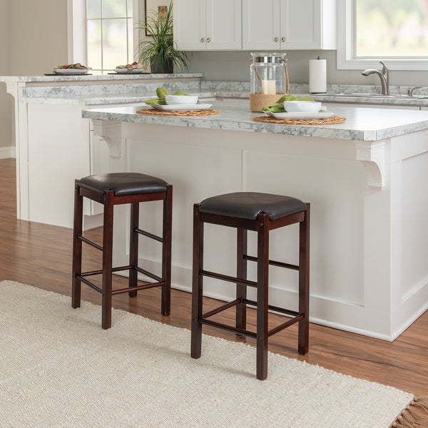 Speakeasy Backless 25-inch Counter Stools (Set of 2)