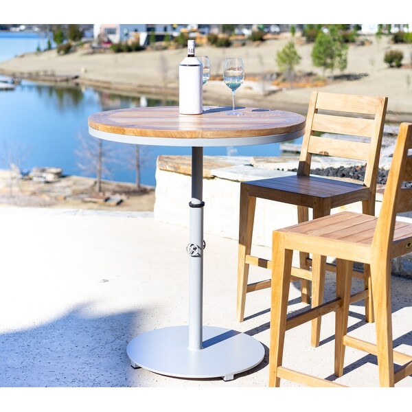 Palmilla Grey Teak Outdoor High Bar Table