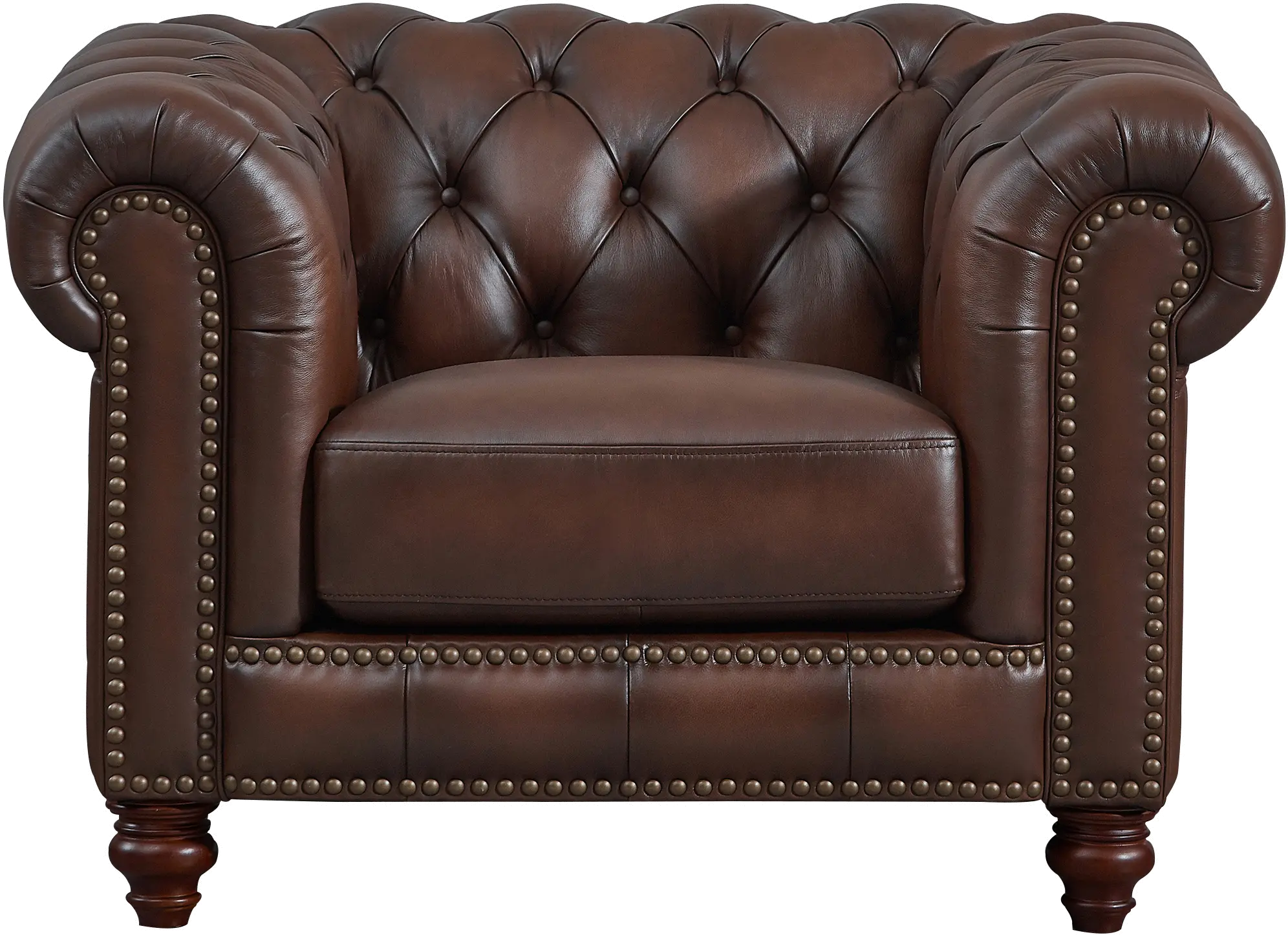 Lanchester Brown Leather Chair