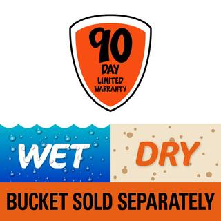 Bucket Head 5 Gallon 1.75 Peak HP WetDry Shop Vacuum Powerhead with Filter Bag and Hose (compatible with 5 Gal. Homer Bucket) BH0100